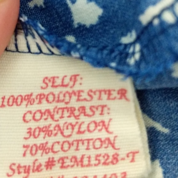 E&M Strappy Eyelet Lace Summer Tank Sz L - Picture 6 of 8